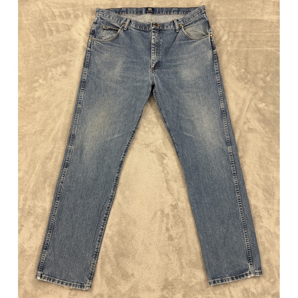 Wrangler Jeans‎ Mens 38x34 47MWZDS Blue Cowboy Straight Western Durable Workwear
